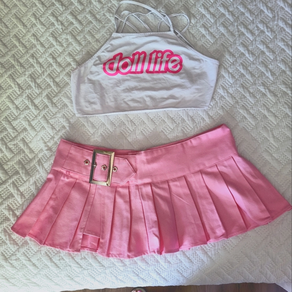 Doll Life top with Short skirt